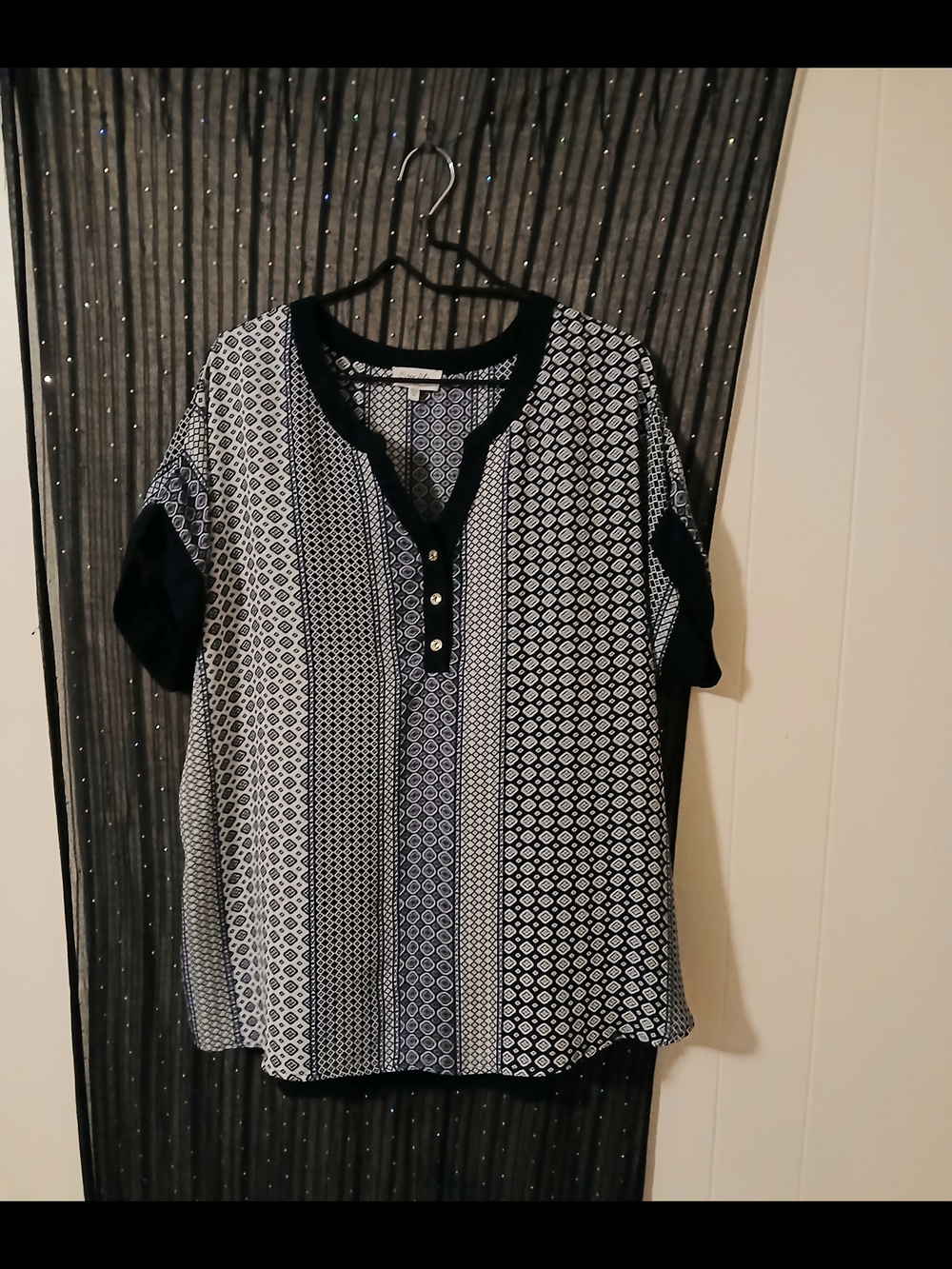 Siren Lily Patterned Button Blouse